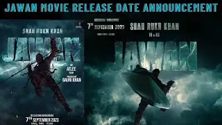 JAWAN movie release date motion poster announcement #jawan