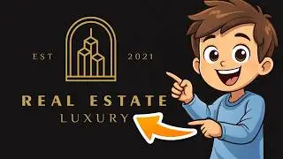 Luxury Real Estate Logo Design in Canva | Gold Real Estate Logo Tutorial