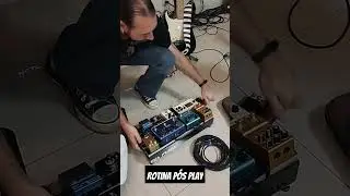 Rotina p&oacute;s play. Como &eacute; a sua? #pedalboard #guitar #guitarplayer #pedal #guitaraccessory #musica