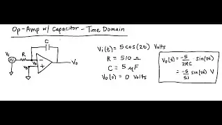 Time Domain Analysis of Op Amp w/ Capacitor