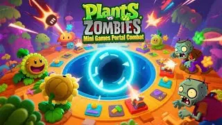 Plants vs. Zombies - Mini Games - Portal Combat (God Mode)