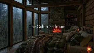 The Cabin Bedroom &mdash; 1 Hour of Cozy Night Rain Ambience for Sleep & Relaxation