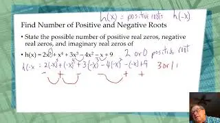 Find Number of Positive and Negative Roots