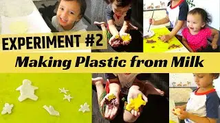 Making Plastic from Milk (Homemade Plastic Experiment!)