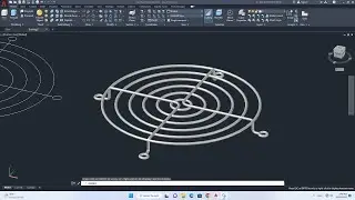 Autodesk, AutoCAD 3D, How to drawing exhaust fan protection, 3D Modeling