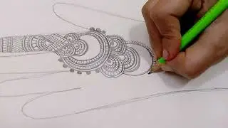 6 minutes 56second arebic simple mehndi design video