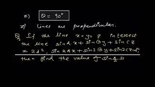 Questions | Line of Intersection of two Planes | Three Dimensional Geometry | IIT-JEE | L-29
