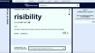 Risibility - Word of the Day