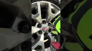 how to drill wheel lugs to remove stripped lug nuts #repair #fix #howto #diy #foryou #fyp #viral
