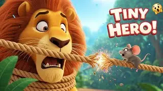 The Lion and the Mouse 🦁🐭  Aesop&rsquo;s Fable  Kids Moral Story  3D Animation