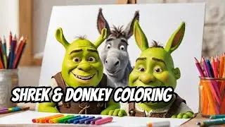 How to Draw Shrek & Donkey (Art Tutorial)