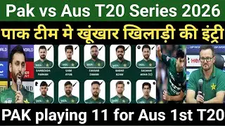 Pakistan playing 11 for 1st t20i against australia | pakistan playing 11 for pak vs aus t20 series