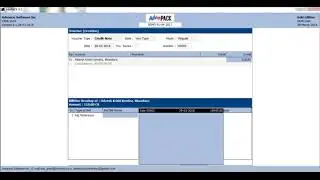 AdvPACK 9.1 Gst Credit Note