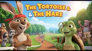 The Tortoise and the Hare | Kids Rhyme Story with Moral | Animated Fable for Children
