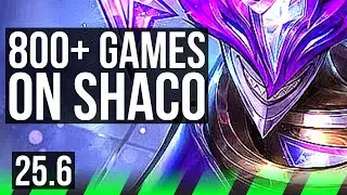 SHACO vs DR. MUNDO (JGL) | Legendary, 800+ games, Rank 13 Shaco | EUW Grandmaster | 25.6