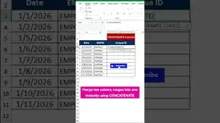 Excel CONCATENATE Range Trick 🔥