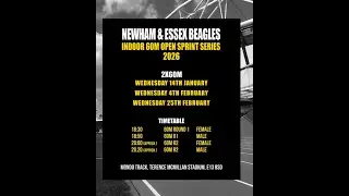 LIVE! NEWHAM & ESSEX BEAGLES 60M INDOOR SPRINT SERIES 1 14/01/2026