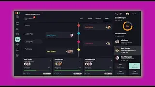Vuejs - Vuetify  UI Design, Task Management Timelines - Dashboard - Javascript | HTML - CSS