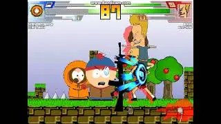 MUGEN battle #3038: Kenny & Stan vs Beavis & Butt-Head