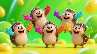 Five Little Hedgehog Fingers | Counting Nursery Rhymes & Kids Songs 🦔✋