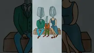 When Your Family is Straight Out of the Kitchen! #FunnyShorts#CreativeArt#KitchenHumor#CartoonFamily