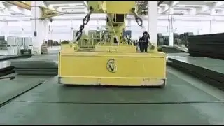 Перегрузка металлических листов траверсой Gauss Magneti