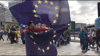 Anti-Brexit Protesters Rally for Second EU Referendum