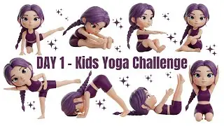 Day 1: Wake Up & Move | Kids Yoga Challenge | Fun Yoga for Kids