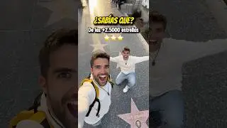 La &uacute;nica estrella del paseo de la fama de Hollywood que no est&aacute; en el suelo 🤯⭐️ #estadosunidos