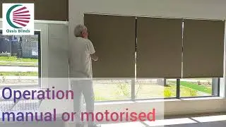 Linked Roller Blinds for extra wide windows #blinds #linkedblinds #rollerblinds #motorisedblinds