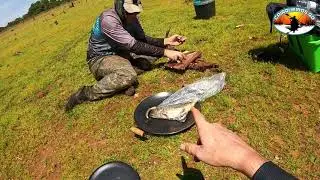 CAIAQUE ARK COM MOTOR 9.8 AnMax NA AGUA, PESCARIA, PEIXE FRITO NA BEIRA DO LAGO E  VENDAVAL E MEDO