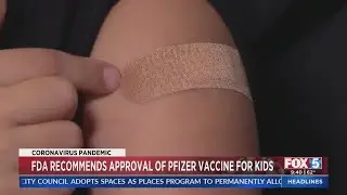 FDA Recommends Approval Of Pfizer Vaccine For Kids