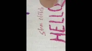 FONT STYLE EMBROIDERY WITH STEM STITCH #shortsviral