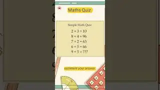 Maths quiz #games #mathematicsquiz #maths #iqtes #mathtest #puzzle #trending #ytshorts