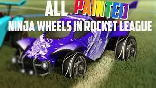 Rocket League | All PAINTED Ninja Wheels SHOWCASE! | Nitro Crate