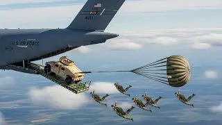 US Air Force Throw Humvee from C-17 at 5,000 Feet