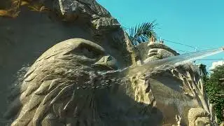 Eagle and Tiger Sculpture Paint Process | 3D Animal Painting Tutorial
