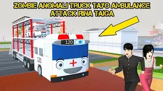 Zombie Anomali Truck Tayo Ambulance Transport Attack Rina Taiga 😱 Sakura School Simulator 
