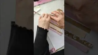 Use your paper scraps to make a simple card panel  #cardmakingtechnique