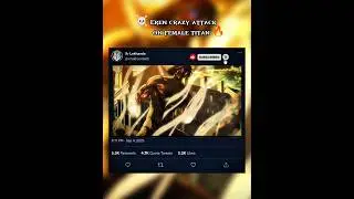 Eren vs Annie, titan battle 'stohess district' #attackontitan #shorts #anime