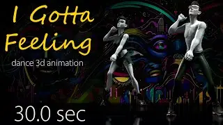 #iClone -  I Gotta Feeling - #130bpm dance animation loop