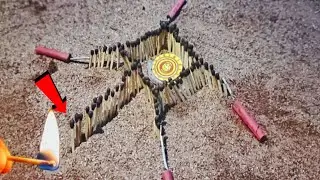 MATCHSTICKS CHINA REACTION domini vs DIWALI CRACKERS AMAZING EXPERIMENT! Matchbox|Matchbox tricks