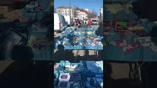 Local market place in Antwerp, Belgium