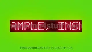 Lead by Example, Inspire Others Scrolling Red Dot Matrix LED Text Animation on Green Screen Seamless