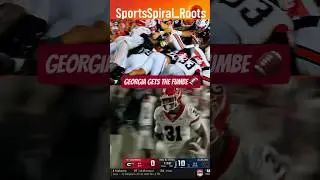 🚨FUMBLE ON THE 1 GEORGIA BALL 😱 #AUBURN #GEORGIA #GODAWGS #NCAA #FOOTBALL #SEC