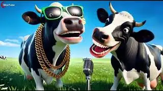 🐄🎉 Party Cow Flying High and Doing Disco Dance Moves &ndash; Fun Video for Kids