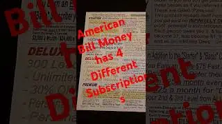 AMERICAN BILL MONEY HAS 4 DIFFERENT SUBSCRIPTIONS CHECK OUT OUR WEBSITE TODAY!!