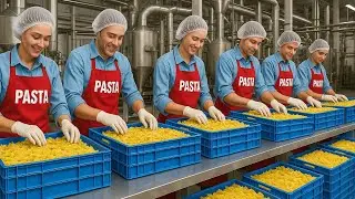 How Pasta is Made in a Factory | Modern Pasta Manufacturing Process.