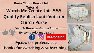 Watch me Resin AA Quality Replica Louis Vuitton Clutch Purse with Matching 6A Notebook Tutorial