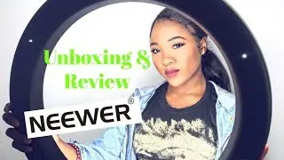 NEEWER Dimmable '18 RING LIGHT UNBOXING & REVIEW! | TyBeauty